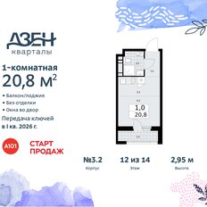 Квартира 20,8 м², студия - изображение 3