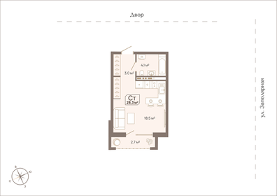 30,4 м², квартира-студия 3 700 000 ₽ - изображение 56