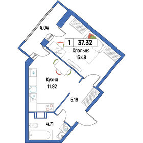 31 м², 1-комнатная квартира 3 300 ₽ в сутки - изображение 25