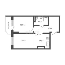 38,7 м², 1-комнатная квартира 4 665 243 ₽ - изображение 111