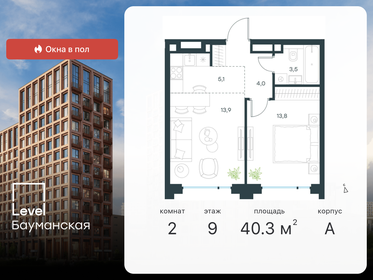 40,3 м², 2-комнатная квартира 23 076 202 ₽ - изображение 41