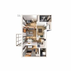 Квартира 73,1 м², 2-комнатная - изображение 3