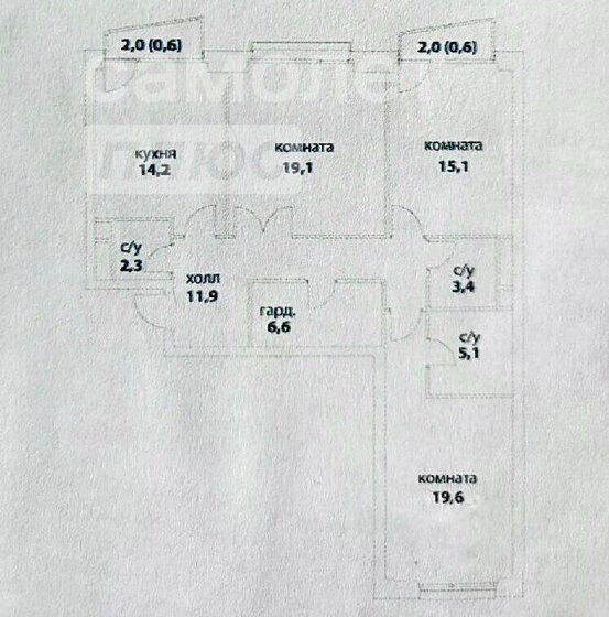 98,5 м², 3-комнатная квартира 45 990 000 ₽ - изображение 21