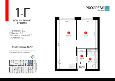 34,6 м², 1-комнатная квартира 5 015 000 ₽ - изображение 21