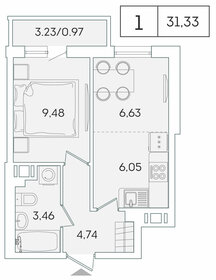 30 м², квартира-студия 5 200 000 ₽ - изображение 76