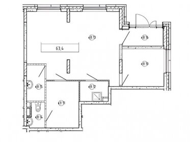 38 м², 1-комнатная квартира 7 100 000 ₽ - изображение 25