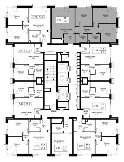 122 м², 4-комнатная квартира 43 000 000 ₽ - изображение 120