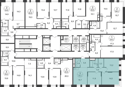 82,1 м², 3-комнатная квартира 17 600 000 ₽ - изображение 112