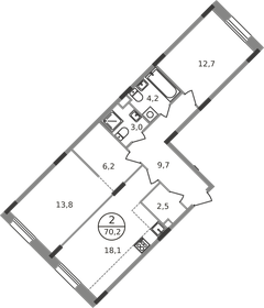 71 м², 2-комнатная квартира 21 094 652 ₽ - изображение 52