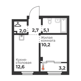 30,5 м², 1-комнатная квартира 2 800 000 ₽ - изображение 71