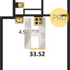 Квартира 32,5 м², студия - изображение 2