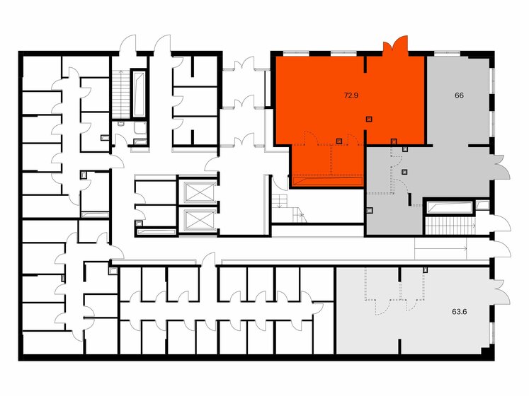 72,9 м², помещение свободного назначения 12 393 000 ₽ - изображение 1