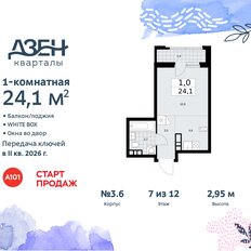 Квартира 24,1 м², студия - изображение 3