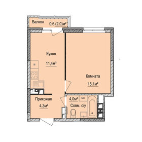 32 м², 1-комнатная квартира 3 200 000 ₽ - изображение 29