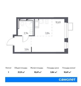 22 м², квартира-студия 4 699 000 ₽ - изображение 29