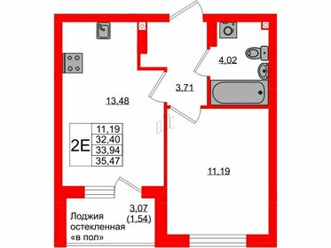 31,1 м², 1-комнатная квартира 3 900 000 ₽ - изображение 111