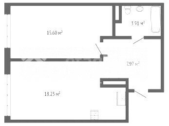 Квартира 45,9 м², 1-комнатная - изображение 1