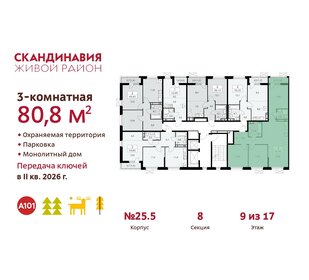 80,9 м², 3-комнатная квартира 19 430 918 ₽ - изображение 10