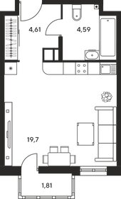 Квартира 30,6 м², студия - изображение 1