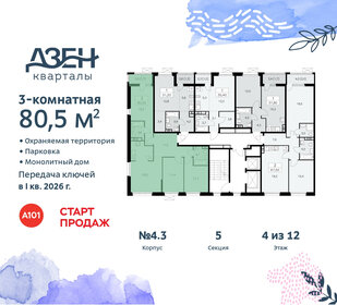 83 м², 3-комнатная квартира 18 000 000 ₽ - изображение 46