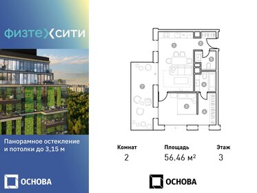 54 м², 2-комнатная квартира 15 300 000 ₽ - изображение 10