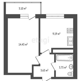 29,6 м², 1-комнатная квартира 1 680 000 ₽ - изображение 41