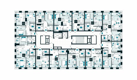 50,7 м², 2-комнатная квартира 6 290 520 ₽ - изображение 21