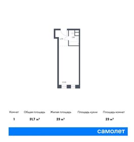 Квартира 31,7 м², студия - изображение 1