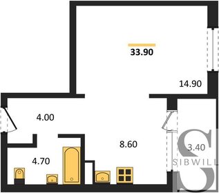 35,1 м², 1-комнатная квартира 3 650 000 ₽ - изображение 13