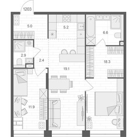 85,6 м², 2-комнатная квартира 36 146 064 ₽ - изображение 23