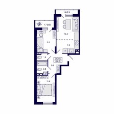 Квартира 64,3 м², 3-комнатная - изображение 2