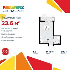 Квартира 23,6 м², студия - изображение 3