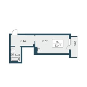 32,7 м², квартира-студия 3 400 000 ₽ - изображение 42