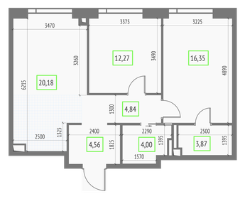 68,4 м², 3-комнатная квартира 18 900 000 ₽ - изображение 128