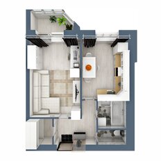 Квартира 39,8 м², 1-комнатная - изображение 2