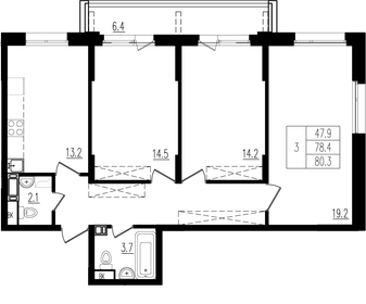 148 м², 5-комнатная квартира 20 200 000 ₽ - изображение 50