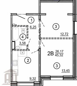 49 м², 2-комнатная квартира 2 850 000 ₽ - изображение 95