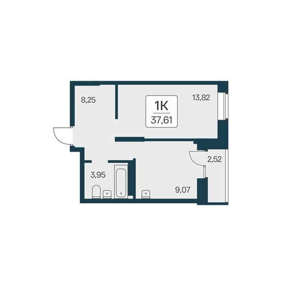 37,6 м², 1-комнатная квартира 4 700 000 ₽ - изображение 15