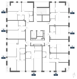 50,4 м², 2-комнатная квартира 25 239 816 ₽ - изображение 30