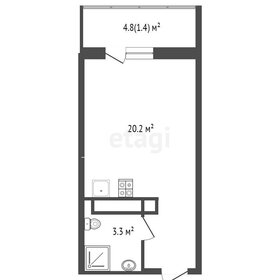 24,9 м², квартира-студия 2 600 000 ₽ - изображение 117