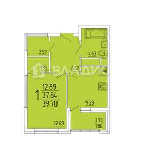 42,5 м², 1-комнатная квартира 3 400 000 ₽ - изображение 9