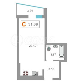 Квартира 30 м², студия - изображение 2