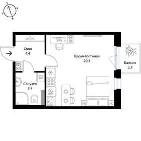 29,2 м², квартира-студия 5 197 600 ₽ - изображение 15