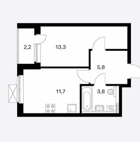 Квартира 34 м², 1-комнатная - изображение 1