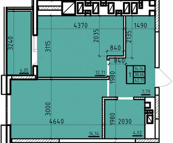 40 м², 1-комнатная квартира 3 500 000 ₽ - изображение 26