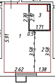 Квартира 22,9 м², студия - изображение 1