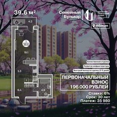 Квартира 39,6 м², студия - изображение 4