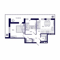 Квартира 72,1 м², 3-комнатная - изображение 2