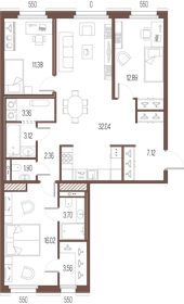 98,9 м², 3-комнатная квартира 33 454 488 ₽ - изображение 10