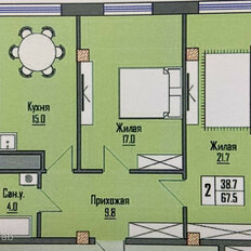 Квартира 68 м², 2-комнатная - изображение 5